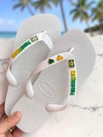 Havaianas Top  Copa Brasil Coracao Branco