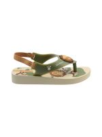 Chinelo Ipanema Bebê Sporty Bege/Verde/Marrom
