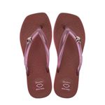 Chinelo Ipanema Boca Rosa Marrom/Rosa