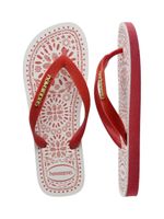 Havaianas Top Bordado Flor Vermelho Hibisco
