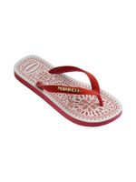 Havaianas Top Bordado Flor Vermelho Hibisco