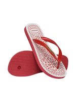 Havaianas Top Bordado Flor Vermelho Hibisco