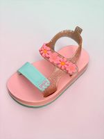 Sandalia Zaxynina Bloom Rosa Glitter