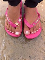 Havaianas Top Rosa Flux + Escrita Dourada + Estrela, Concha, Tartaruga e Ponto de Luz
