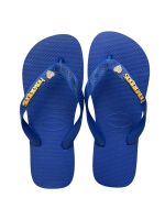 Havaianas Top Azul Naval + Escrita Dourada + Coração Strass