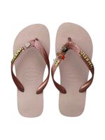 Havaianas Top Rosa Ballet + Escrita Dourada + 3 Meninas Super Poderosas +  Coração Strass