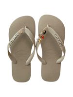 Havaianas Top Areia + Escrita Dourada + 3 Meninas Super Poderosas +  Coração Strass