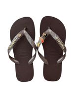 Havaianas Top Café + Escrita Dourada + 3 Meninas Super Poderosas +  Coração Strass