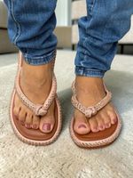 Chinelo Lunielly Gahid Laço Strass Caramelo