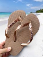 Havaianas Top Rose Gold + Escrita Rose + Concha e Estrela Rose