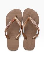 Havaianas Top Rose Gold + Escrita Rose + Concha e Estrela Rose