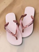 Havaianas Top Rosa Ballet + Escrita Rose + Concha e Estrela Rose