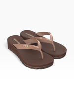 Tamanco Anabela Azaleia Fabi Light Marrom/Mocca