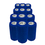 Caixa 12 Rolos Evo Tape Coesiva 10cm - Azul
