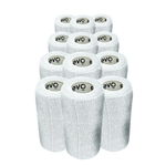 Caixa 12 Rolos Evo Tape Coesiva 10cm - Branca