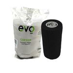 Caixa 12 Rolos Evo Tape Coesiva 10cm - Preta