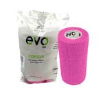 Caixa 12 Rolos Evo Tape Coesiva 10cm - Rosa