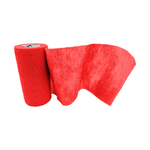Caixa 12 Rolos Evo Tape Coesiva 10cm - Vermelha