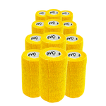 Caixa 12 Rolos Bandagem Evo Tape Coesiva W 10cm - Amarelo