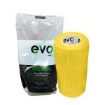 Caixa 12 Rolos Bandagem Evo Tape Coesiva W 10cm - Amarelo