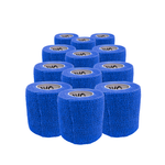 Caixa 12 Rolos Bandagem Evo Tape Coesiva W 5cm - Azul