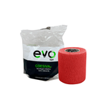 Caixa 12 Rolos Bandagem Evo Tape Coesiva W 5cm - Vermelho