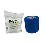 Caixa 12 Rolos Evo Tape Coesiva 5cm - Azul