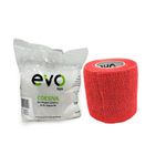 Caixa 12 Rolos Evo Tape Coesiva 5cm - Vermelha