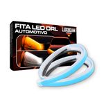 Kit 2 Fita LED Farol Drl + Seta Sequencial 12v