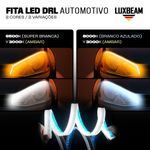 Kit 2 Fita LED Farol Drl + Seta Sequencial 12v
