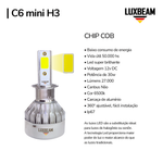 Kit 2 Super Led C6 Mini 30w 27.000lm 12v