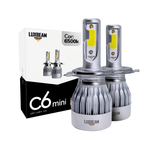 Kit 2 Super Led C6 Mini 30w 27.000lm 12v