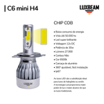 Kit 2 Super Led C6 Mini 30w 27.000lm 12v