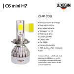Kit 2 Super Led C6 Mini 30w 27.000lm 12v