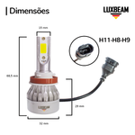 Kit 2 Super Led C6 Mini 30w 27.000lm 12v