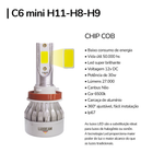 Kit 2 Super Led C6 Mini 30w 27.000lm 12v