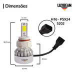 Kit 2 Super Led C6 Mini 30w 27.000lm 12v