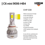 Kit 2 Super Led C6 Mini 30w 27.000lm 12v