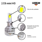 Kit 2 Super Led C6 Mini 30w 27.000lm 12v