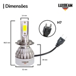 Kit 2 Super Led C6 Mini 30w 27.000lm 12v