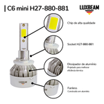 Kit 2 Super Led C6 Mini 30w 27.000lm 12v
