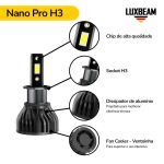 Kit 2 Super Led Nano Pro 50w 60.000lm 12v