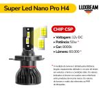Kit 2 Super Led Nano Pro 50w 60.000lm 12v