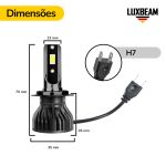 Kit 2 Super Led Nano Pro 50w 60.000lm 12v
