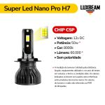 Kit 2 Super Led Nano Pro 50w 60.000lm 12v