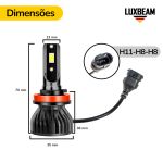 Kit 2 Super Led Nano Pro 50w 60.000lm 12v
