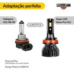 Kit 2 Super Led Nano Pro 50w 60.000lm 12v