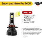 Kit 2 Super Led Nano Pro 50w 60.000lm 12v