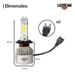 Kit 2 Super Led S6 Ultra 50w 60.000lm 12v