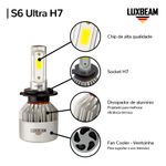Kit 2 Super Led S6 Ultra 50w 60.000lm 12v